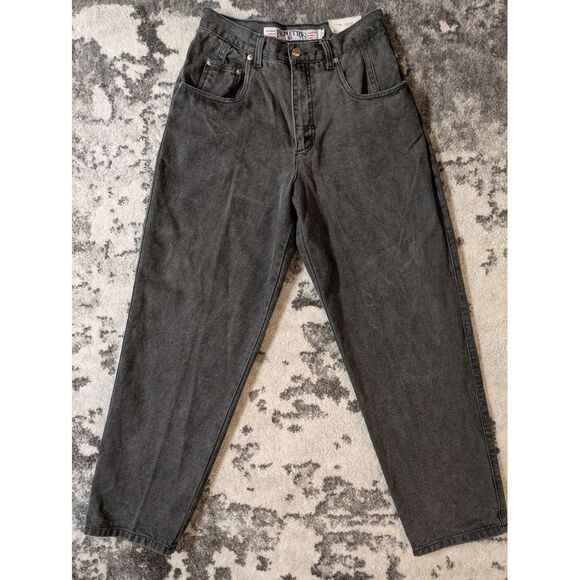 Denim - Vintage Palmettos High Rise Black Mom‎ Jeans Sz 7 Zip 80s 90s